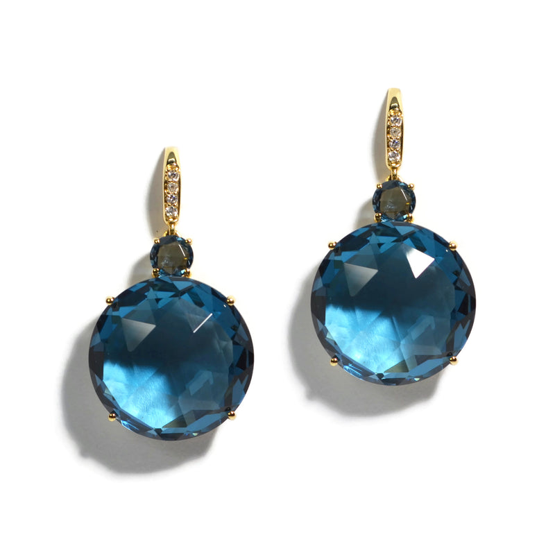 Amazon.com: Sea Glass Teardrop Cobalt Blue Weaved Wire Gold Dangle Earrings  For Women Statement Chunky Crystal Fashion Jewelry Usa Handmade: Clothing,  Shoes & Jewelry
